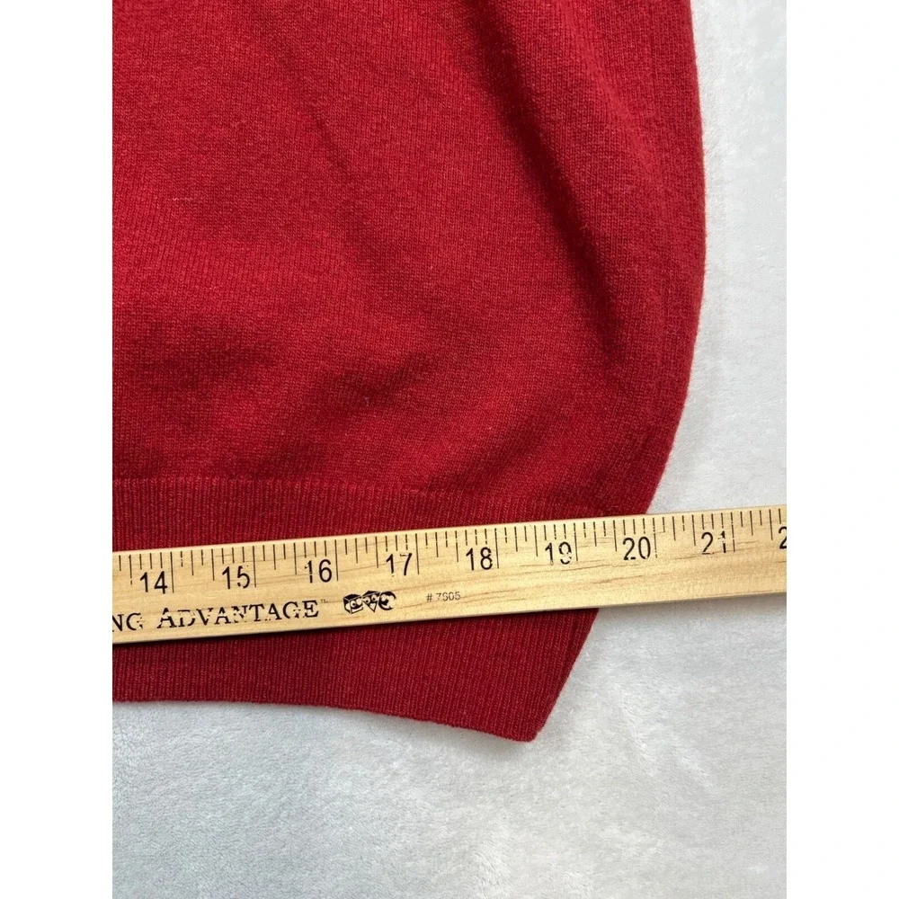 Banana Republic Sweater Lot Mens XL Red Merino Wool Blue Silk Cotton Pullover‎
